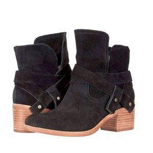 UGG Black Suede Elora Bootie 7.5 EUC